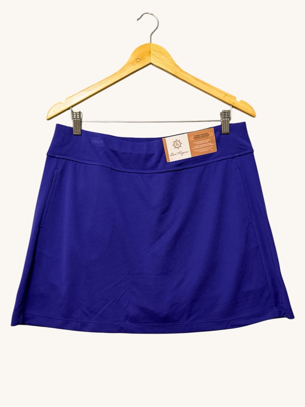 Ben Hogan Blue Athletic Skort Size Large NWT Tummy Control Active Golf Tennis